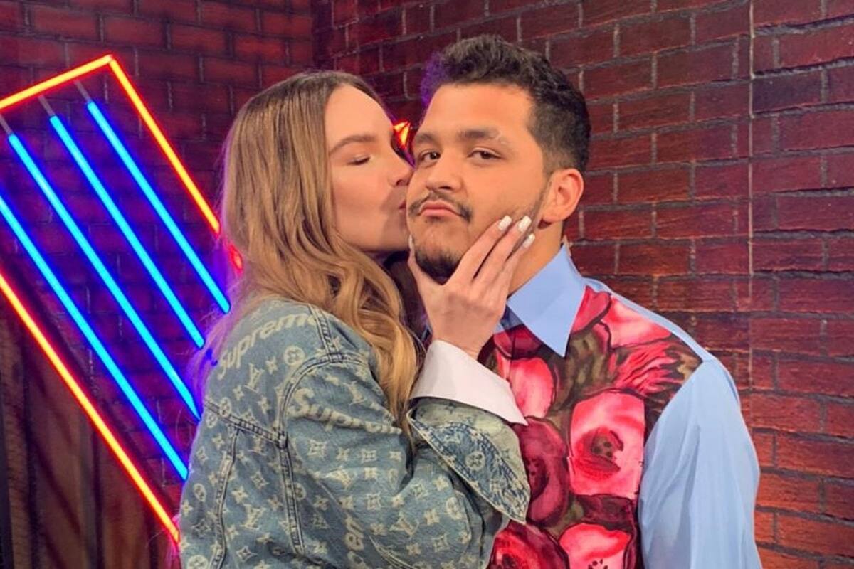 Christian Nodal explica sus tatuajes de Belinda