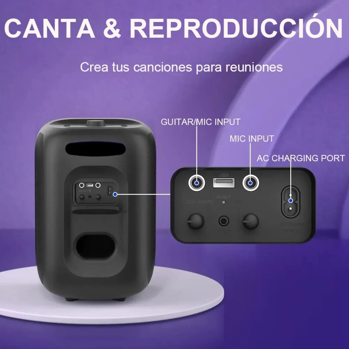Bocina portátil de alta potencia | Mercado Libre