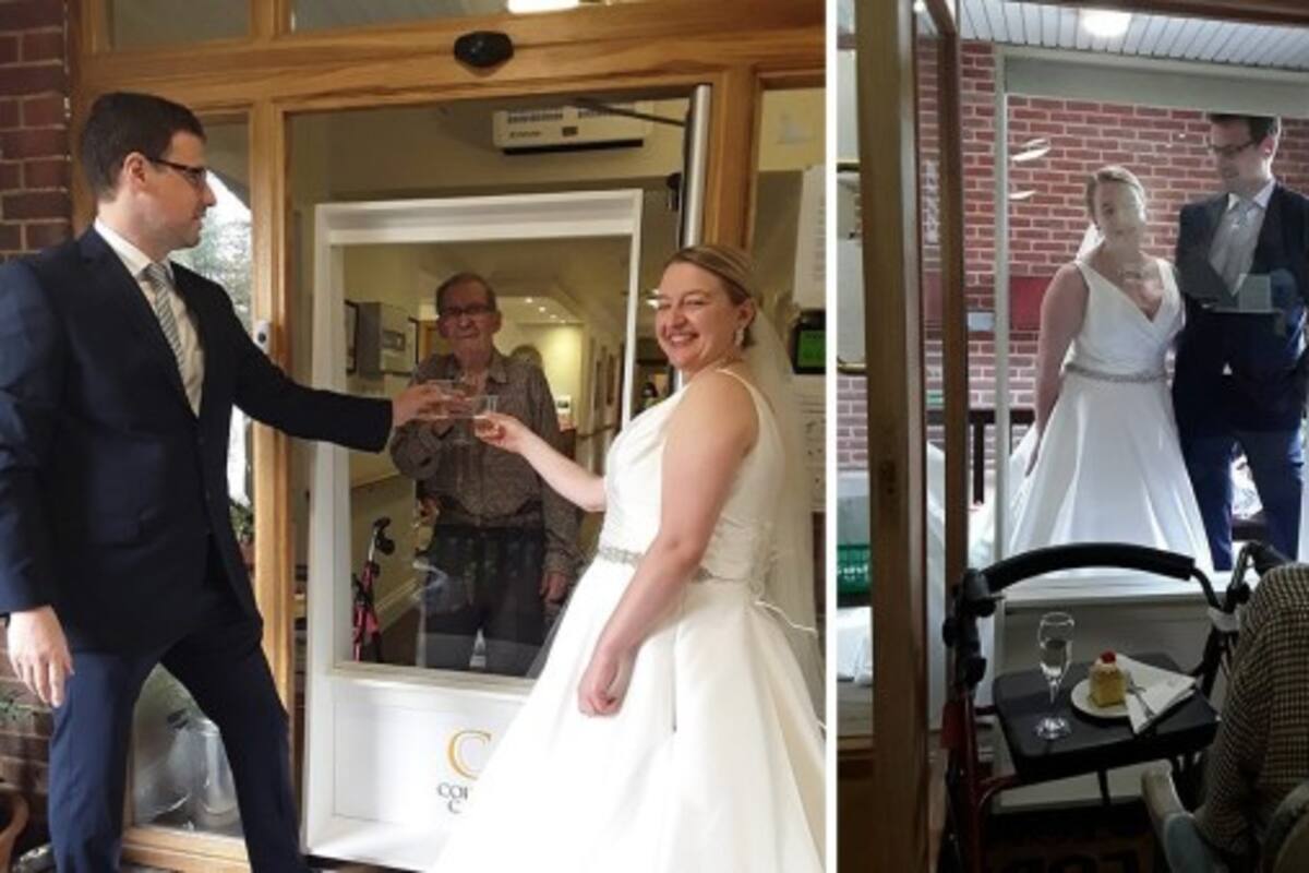 Novia viaja más de 300 kilómetros para mostrarle a su abuelo su vestido