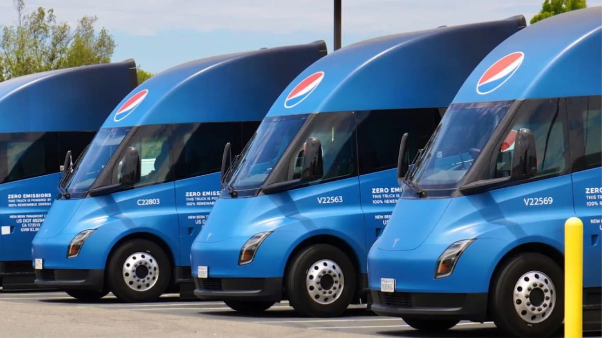 La flota de camiones autónomos de PepsiCo ya opera todos los días utilizando inteligencia artificial, cámaras y sensores para transportar mercancías sin necesidad de un conductor al volante.(PepsiCo)