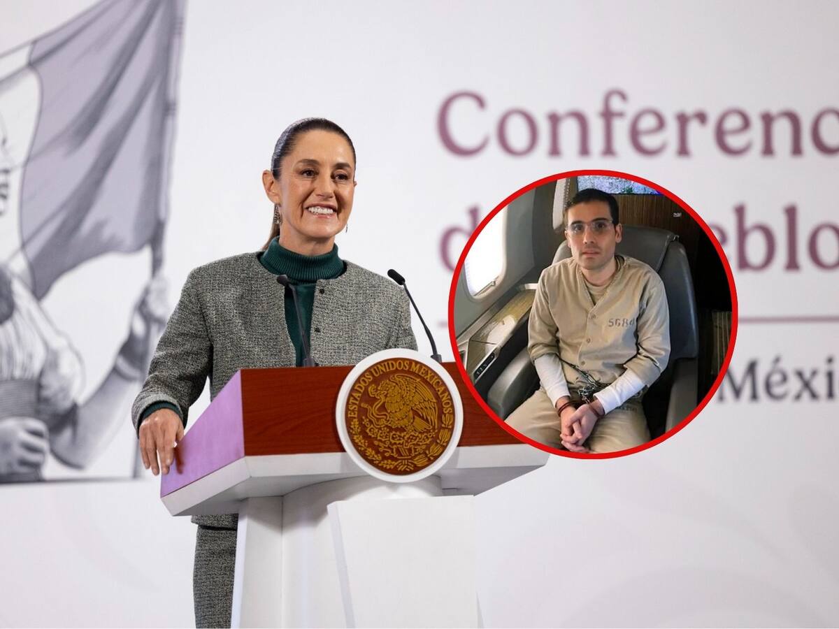 Sheinbaum cuestiona a Estados Unidos por acuerdo con Ovidio Guzmán: “¿Dónde queda su política de no negociar con terroristas?”. | Crédito: Presidencia/Archivo GH