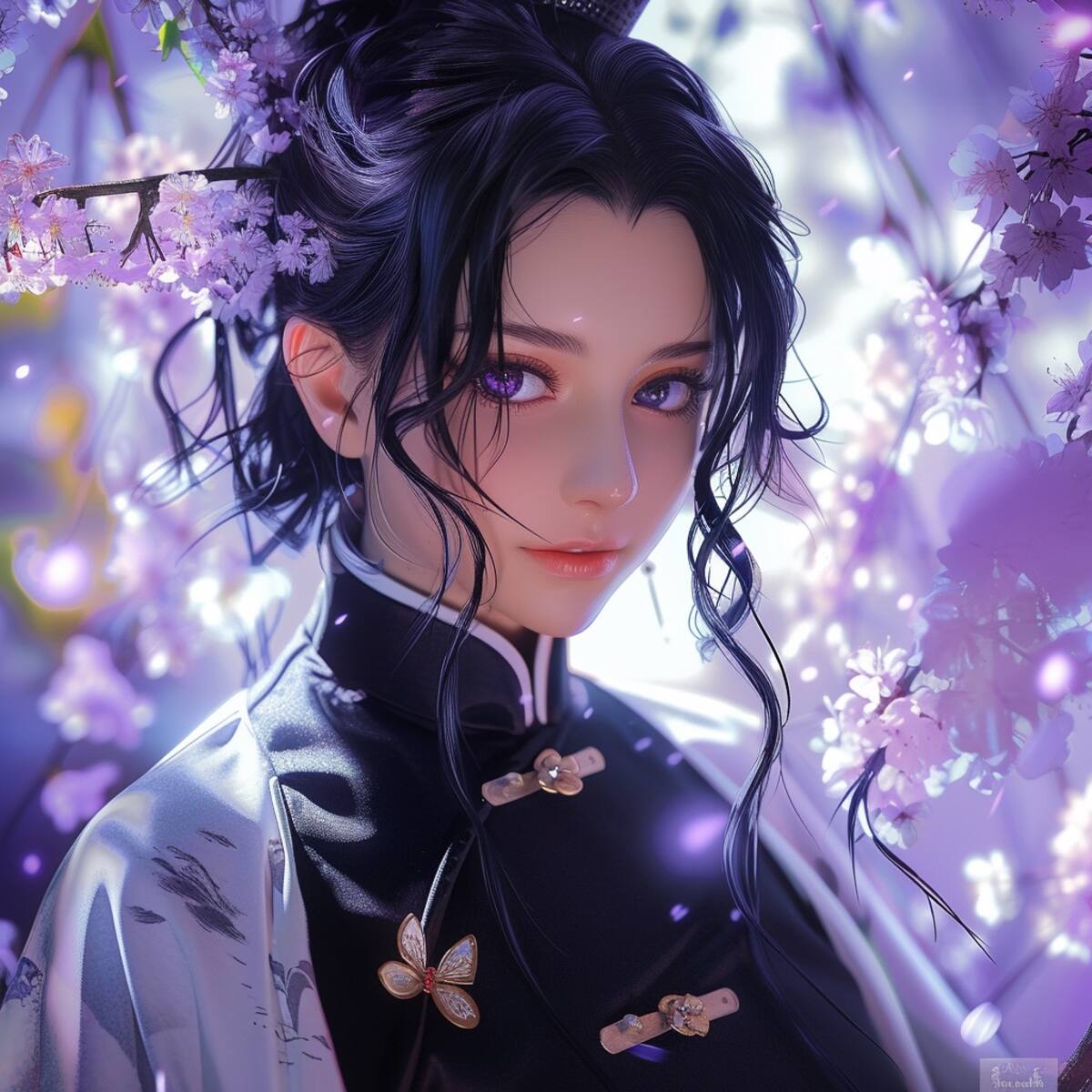 Shinobu de Kimetsu no Yaiba en versión realista según la IA