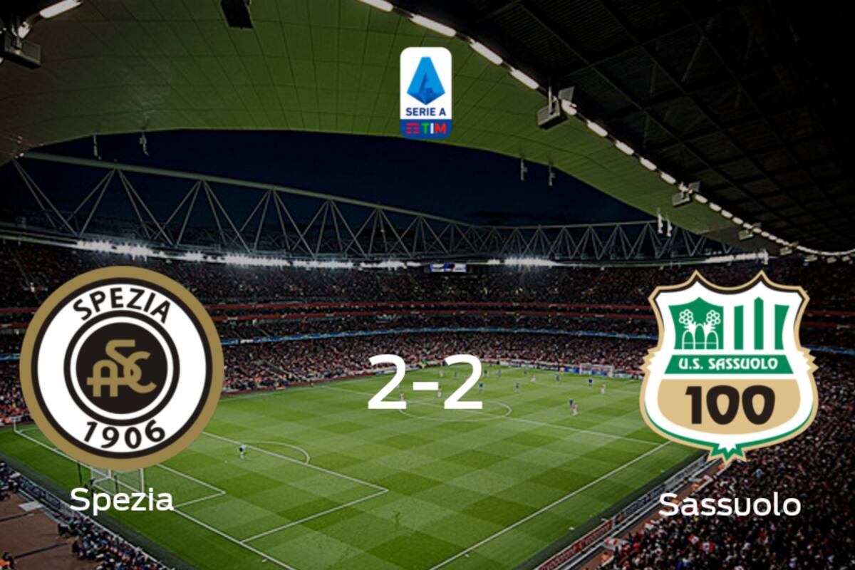 Reparto de puntos entre Spezia Calcio y Sassuolo (2-2)