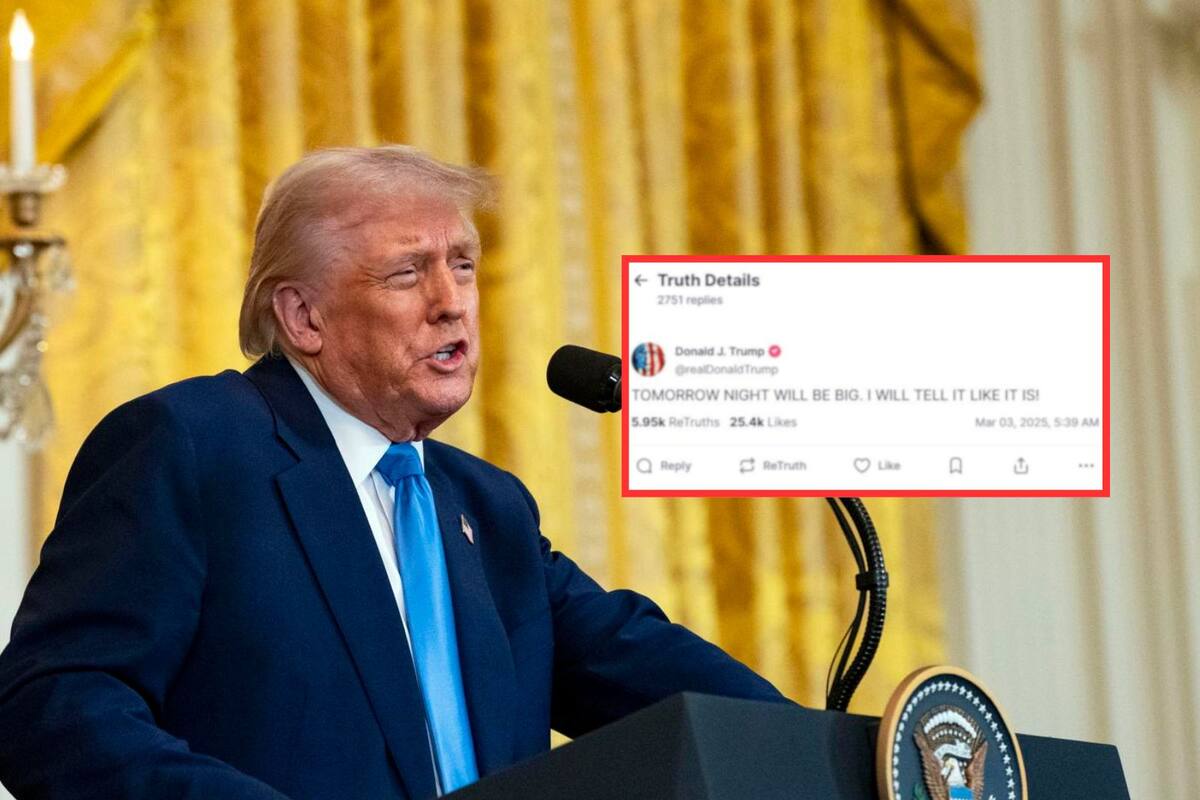 “Mañana por la noche será importante, lo diré tal como es”: Trump adelanta anuncio y genera especulación