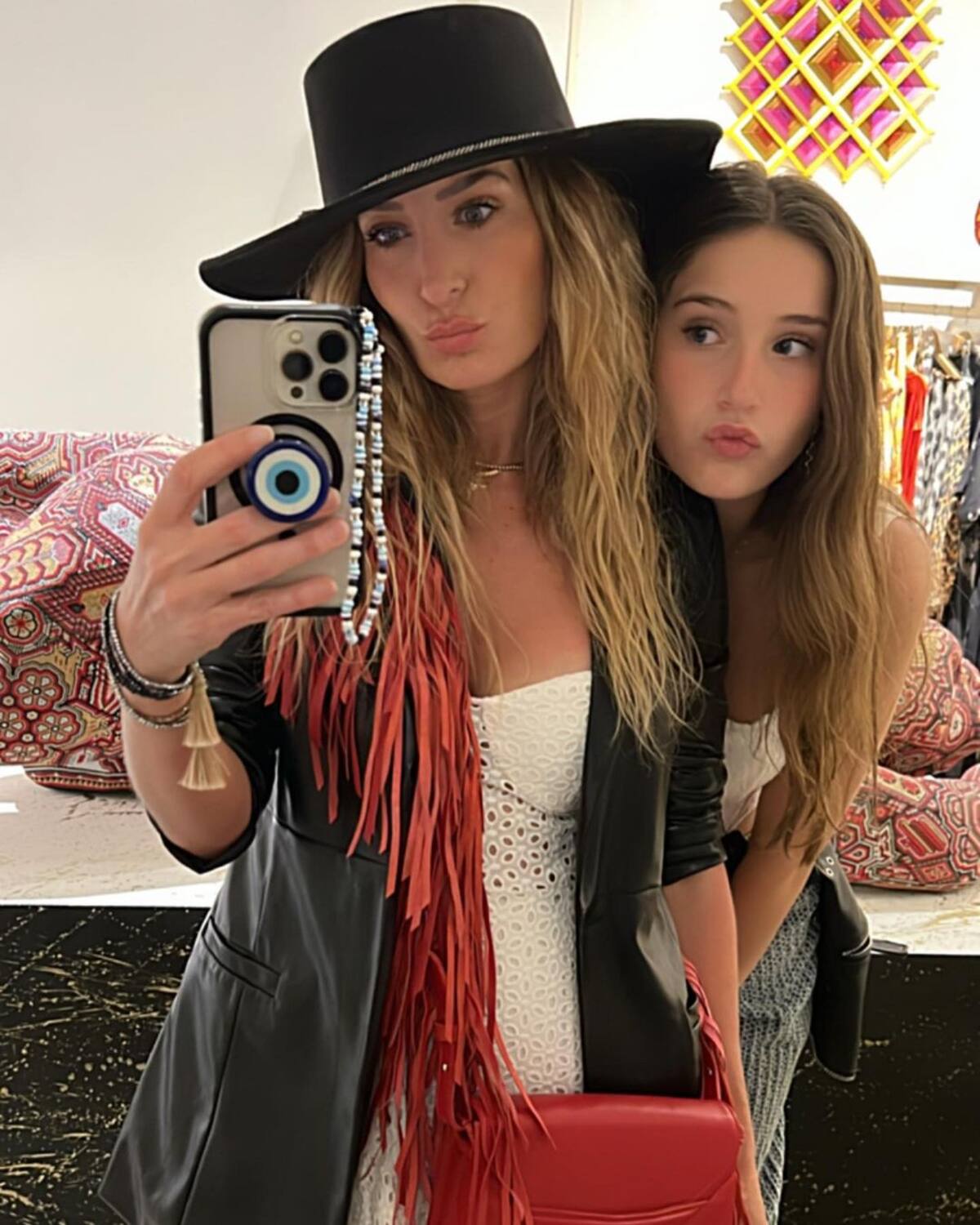 Geraldine Bazán y su hija Elissa Marie.