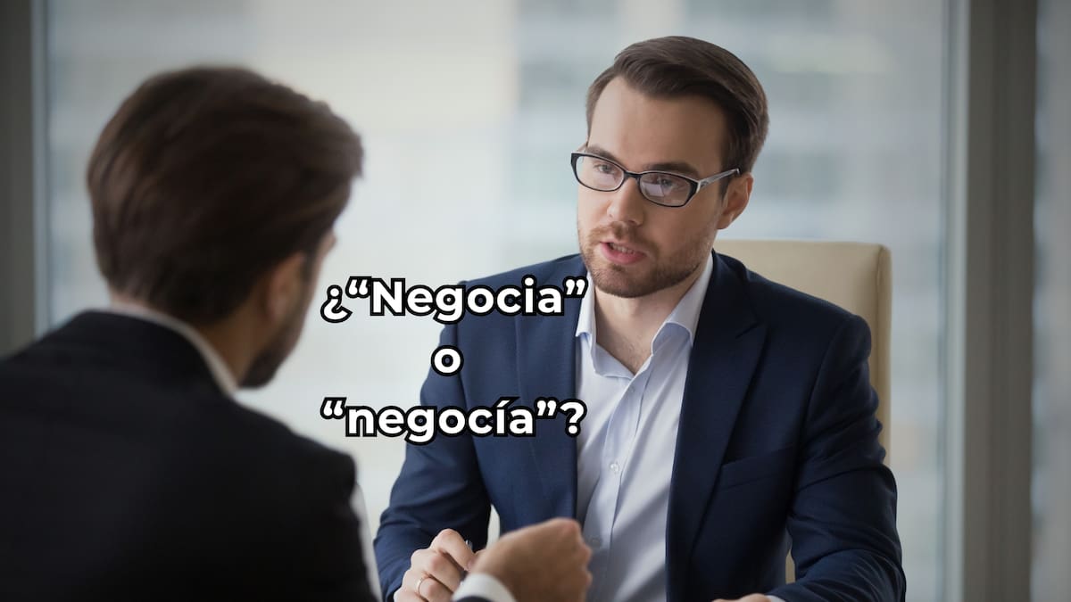 ¿Se dice “negocia” o “negocía”? La RAE aclaró cuál es la forma correcta y definitiva de pronunciar este verbo