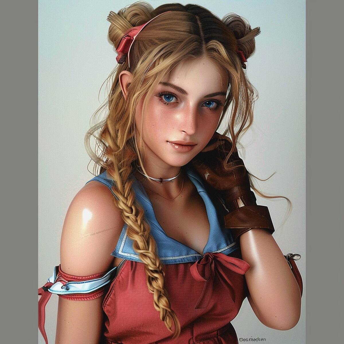 La formidable Karin Kanzuki, luchadora experta de Street Fighter 6, cobra vida en esta impresionante representación realista creada por la Inteligencia Artificial de Midjourney