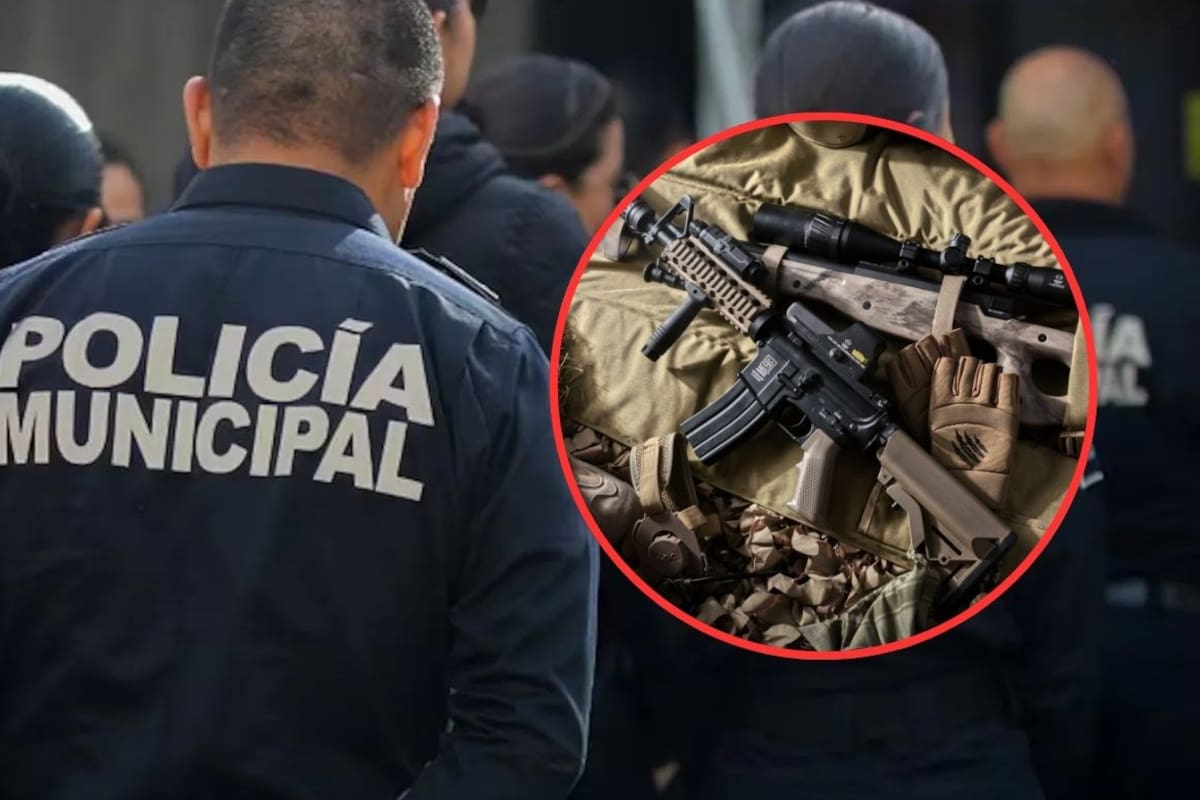 Detienen a policía de Cajeme con presunta droga, armas y equipo táctico