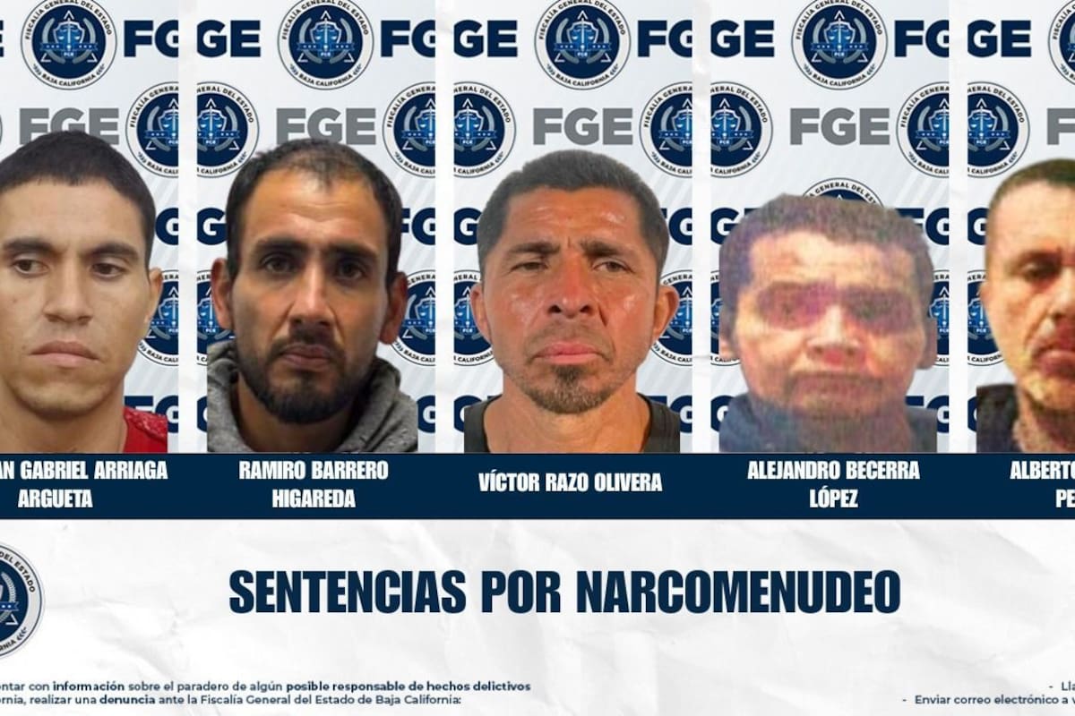 Sentencian a cinco por narcomenudeo