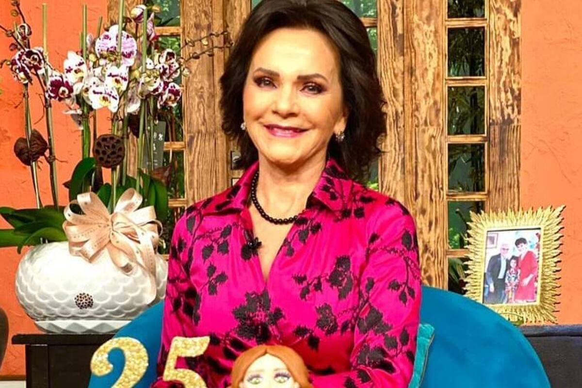 Pati Chapoy usó un vestido de 23 mil pesos en el aniversario de Ventaneando
