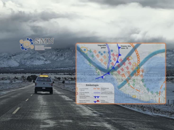 SMN alerta por más nevadas y fuertes lluvias en estas ciudades durante jueves y viernes; frente frío 15 “congelará” zonas del Noroeste