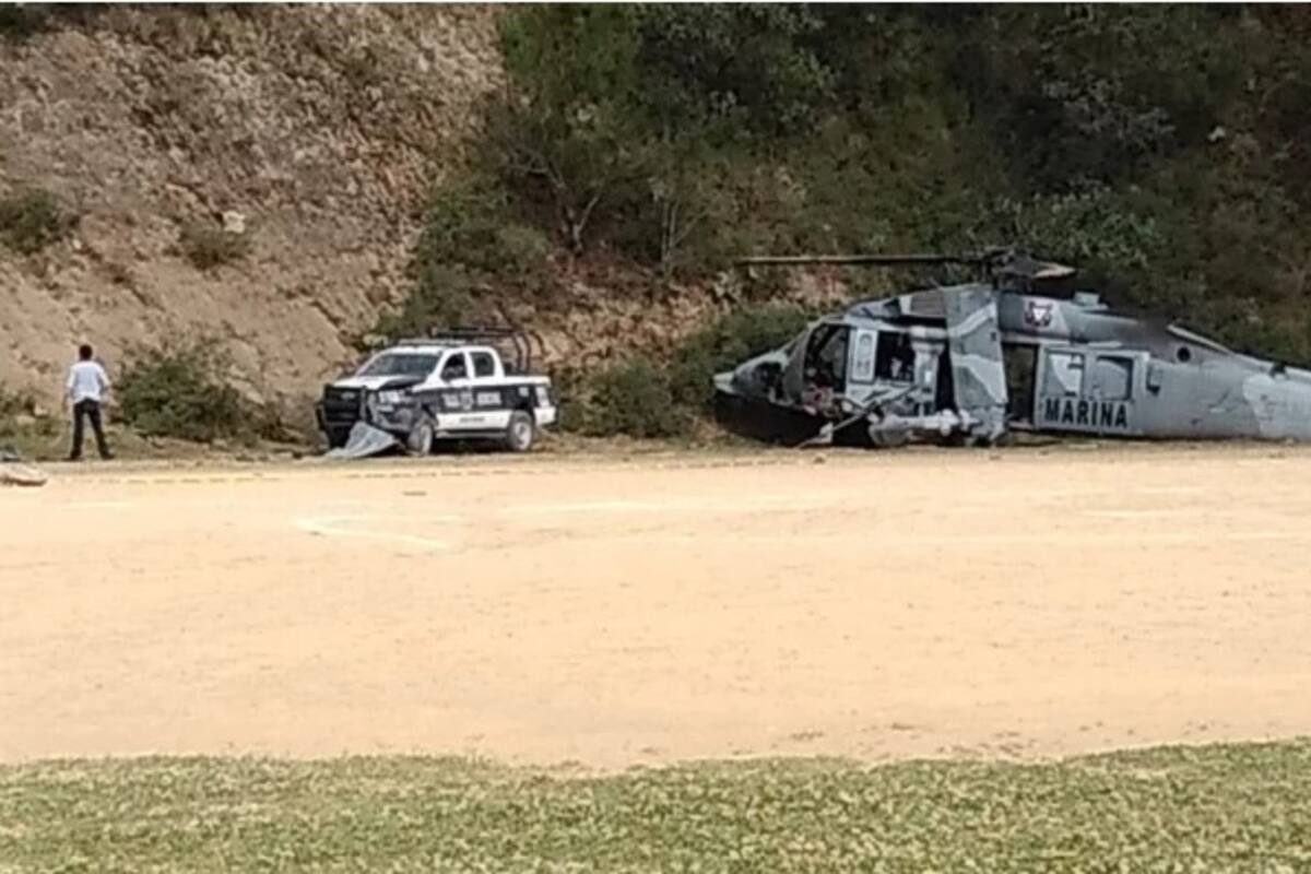 Helicóptero de Semar caído participaba en operativo: Fiscalía de Veracruz