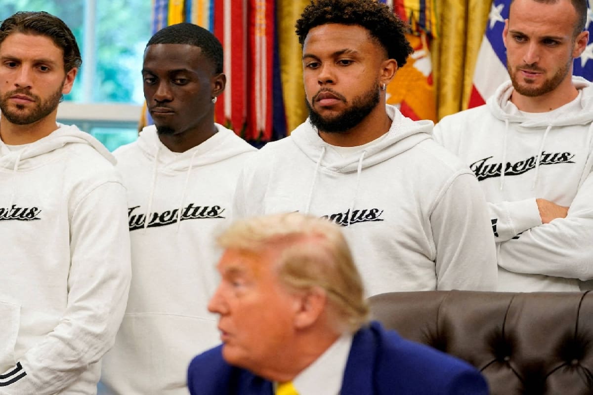 Donald Trump incomoda a jugadores de la Juventus con comentarios sobre personas trans y posible ataque a Irán
