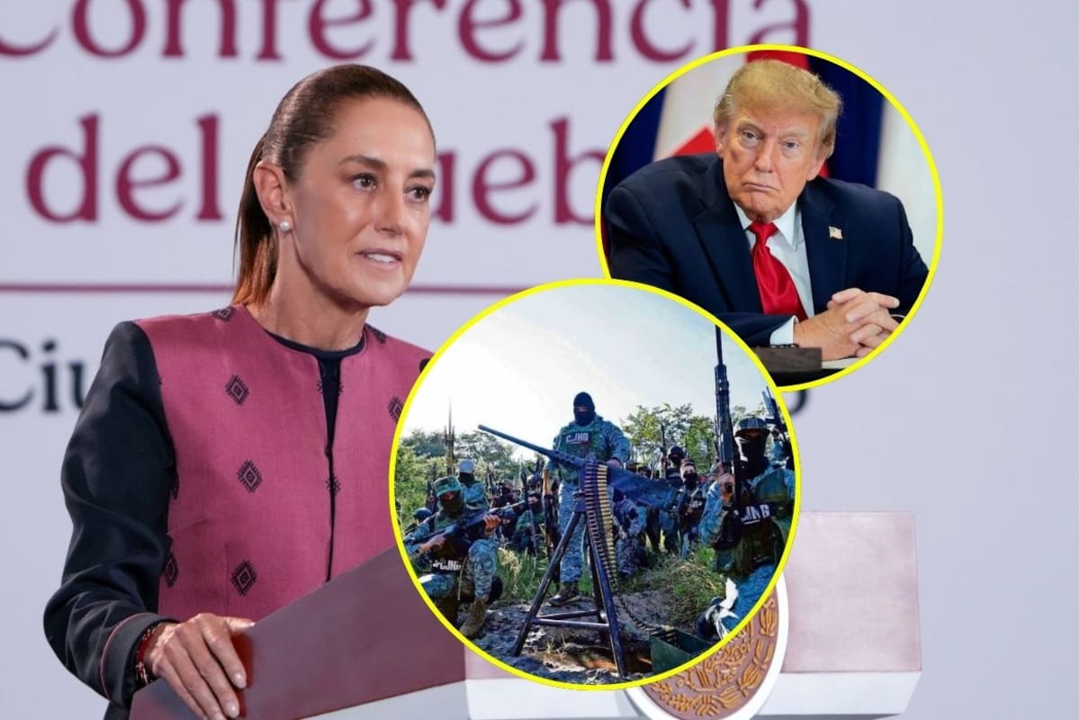 Trump dice a Sheinbaum que los cárteles gobiernan zonas de México y ella responde con datos sobre la reducción de homicidios y el tráfico de fentanilo; “quieren usar a México como parte de su campaña”, afirma