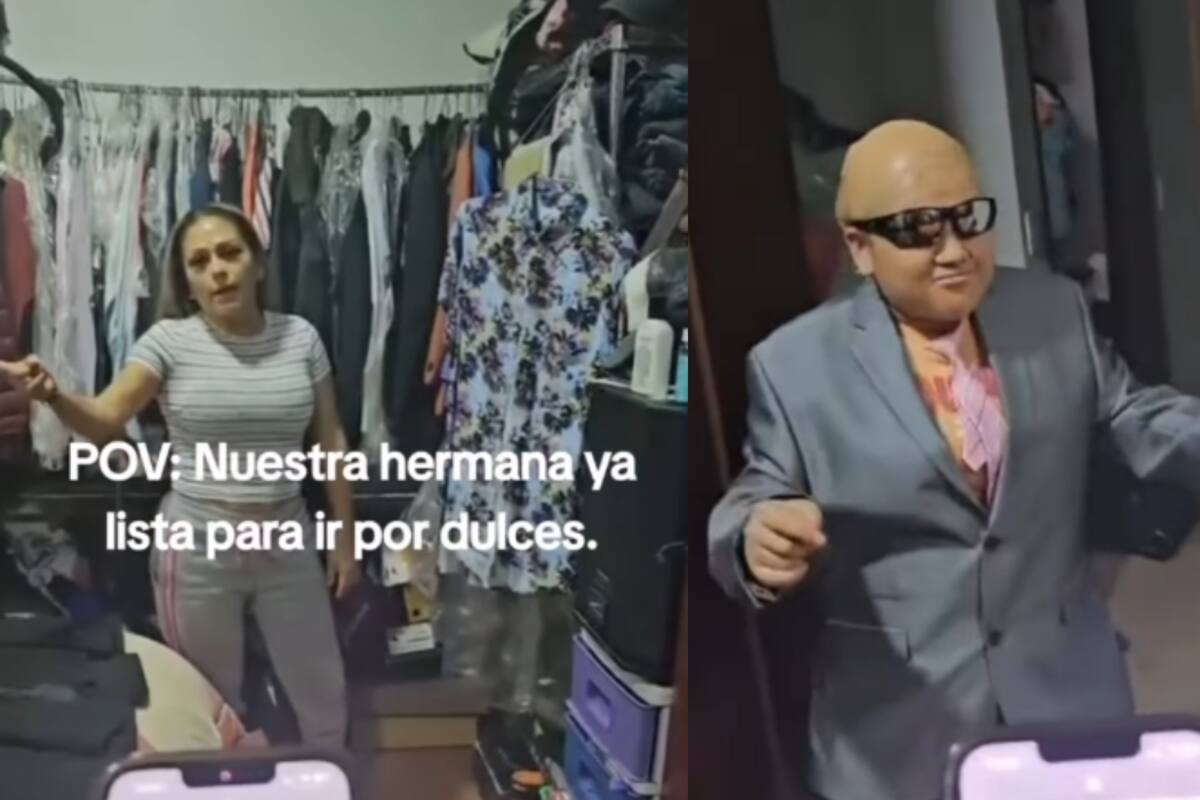 Joven sorprende a sus hermanas al vestirse como el cantante Pitbull para pedir dulces
