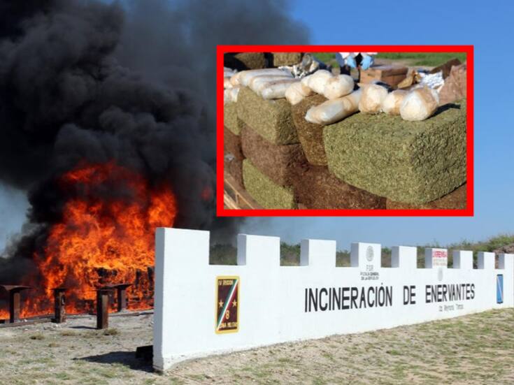 FGR destruye casi dos toneladas de droga en Reynosa, Tamaulipas
