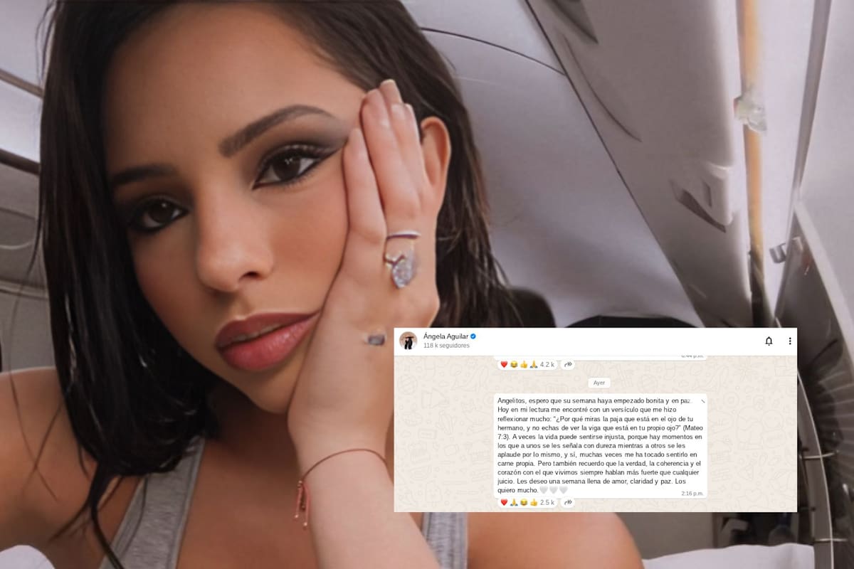 Ángela Aguilar responde al “hate” en redes: cita la Biblia y habla de doble moral tras polémica con Christian Nodal