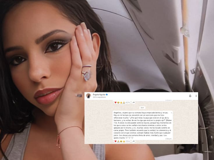 Ángela Aguilar responde al “hate” en redes: cita la Biblia y habla de doble moral tras polémica con Christian Nodal