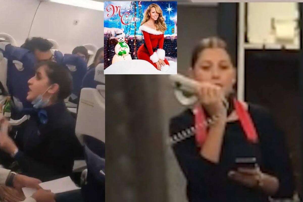 Azafata canta en vuelo "tiro" a pasajero; otra un éxito navideño de Mariah Carey