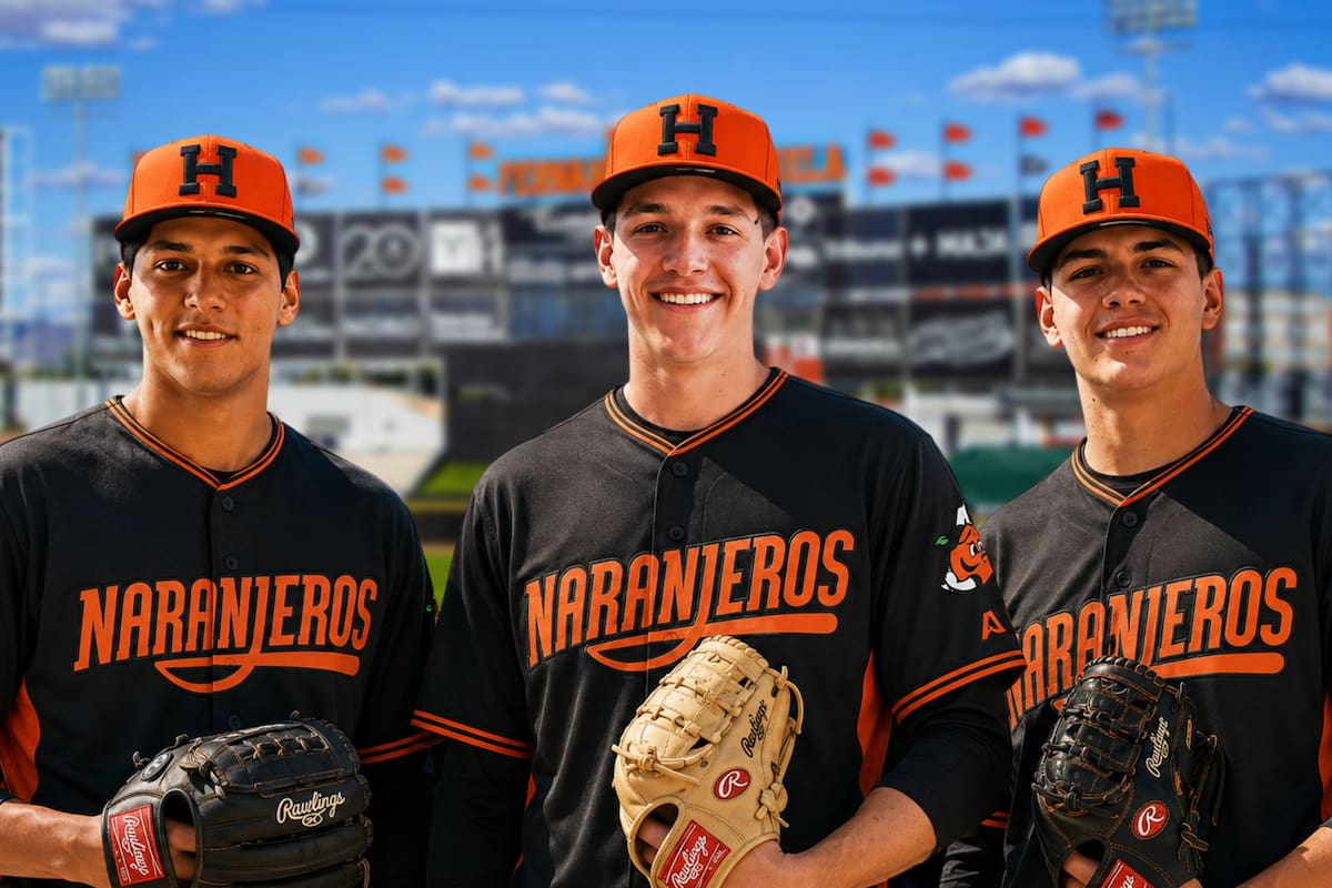 Naranjeros de Hermosillo integran a tres jóvenes pitchers firmados por Dodgers, Yankees y Mets a su lista de reservas en la LMP