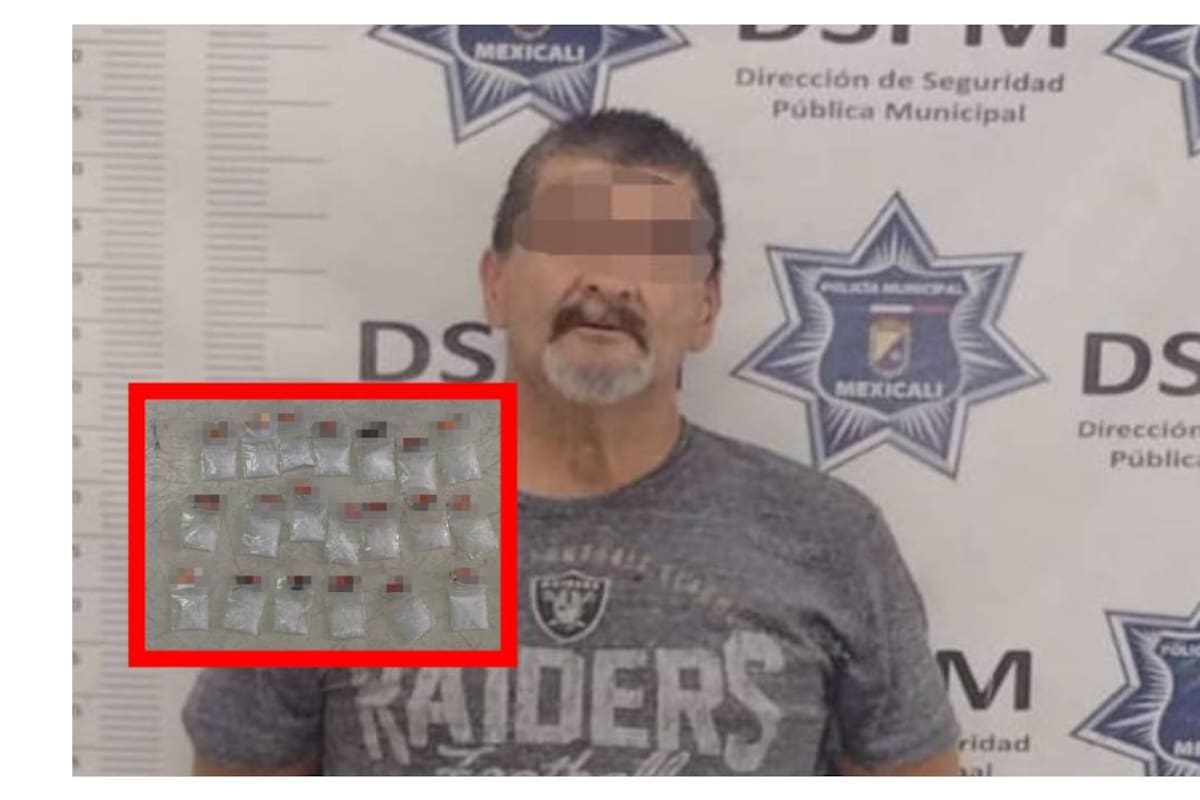 Es sorprendido orinando en la vía pública y le encuentran droga