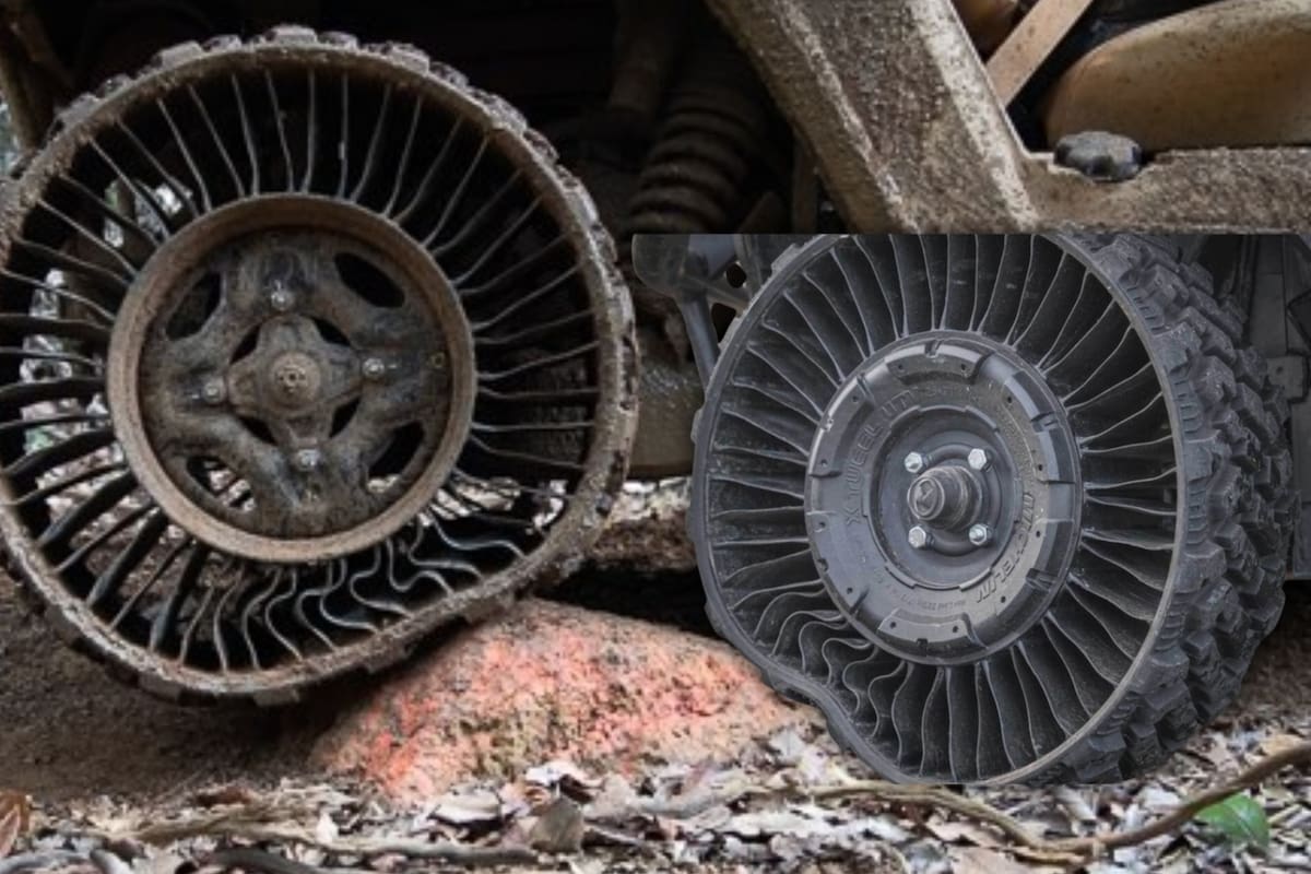 Esta llanta de Michelin no usa aire, no se poncha y sobrevive a un balazo sin quedar fuera de combate, pero hay un truco importante: no funciona en tu coche. Te contamos qué vehículos sí la pueden usar y cuándo llegará a tu auto
