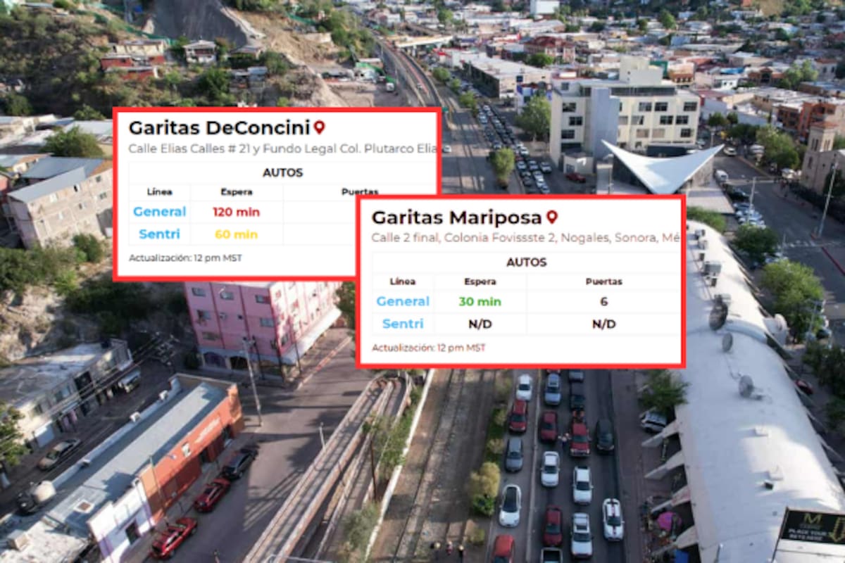 Garitas Nogales: Mariposa y DeConcini con tiempos de espera entre 30 minutos y 2 horas debido a bloqueos agrarios; ¿Qué está pasando?