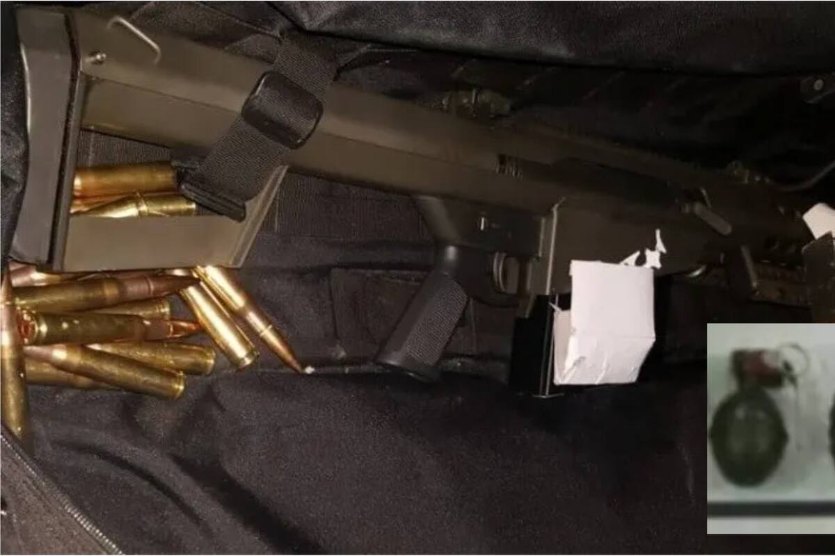 Narco en México: Abandonan auto con fusiles, granadas y un rifle calibre .50 en Sinaloa