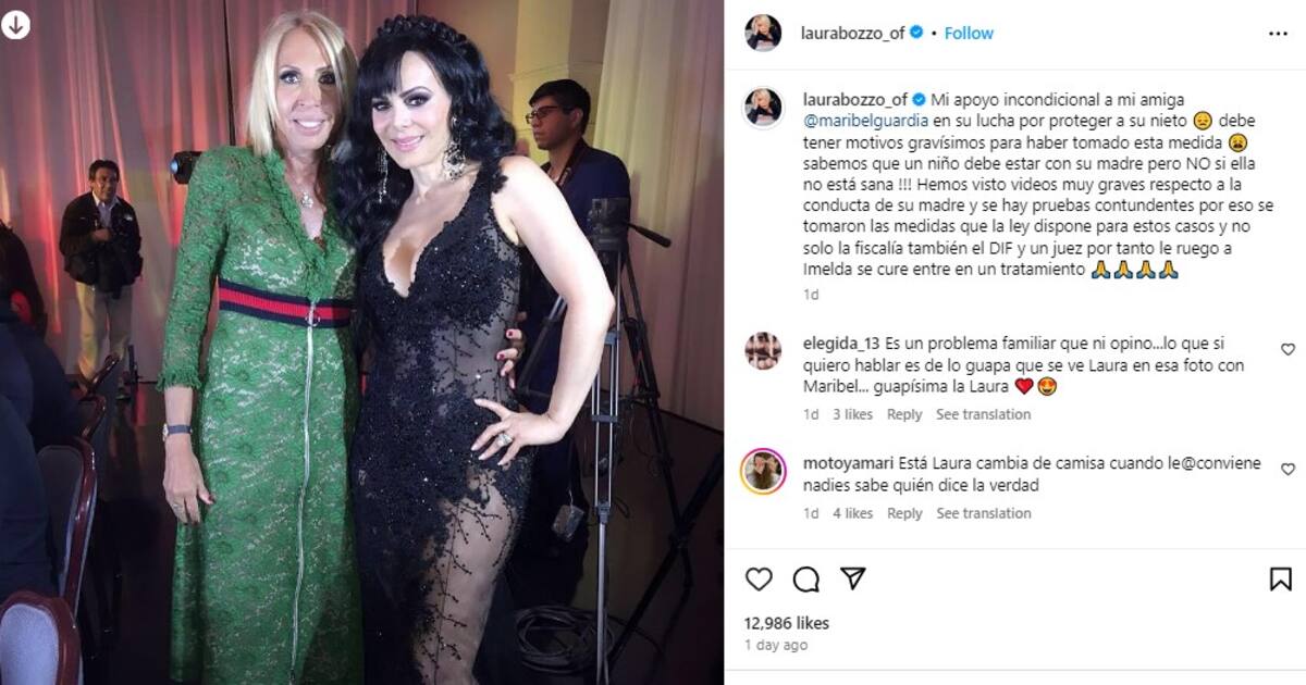 Laura Bozzo muestra su apoyo incondicional a Maribel Guardia / Instagram @laurabozzo_of