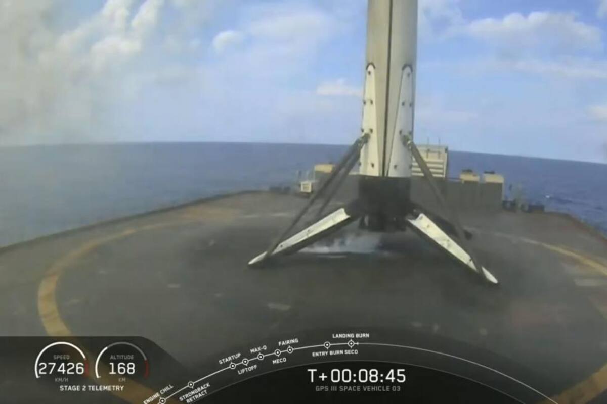 Space X lanza el satélite GPS para Fuerza Espacial creada por Trump