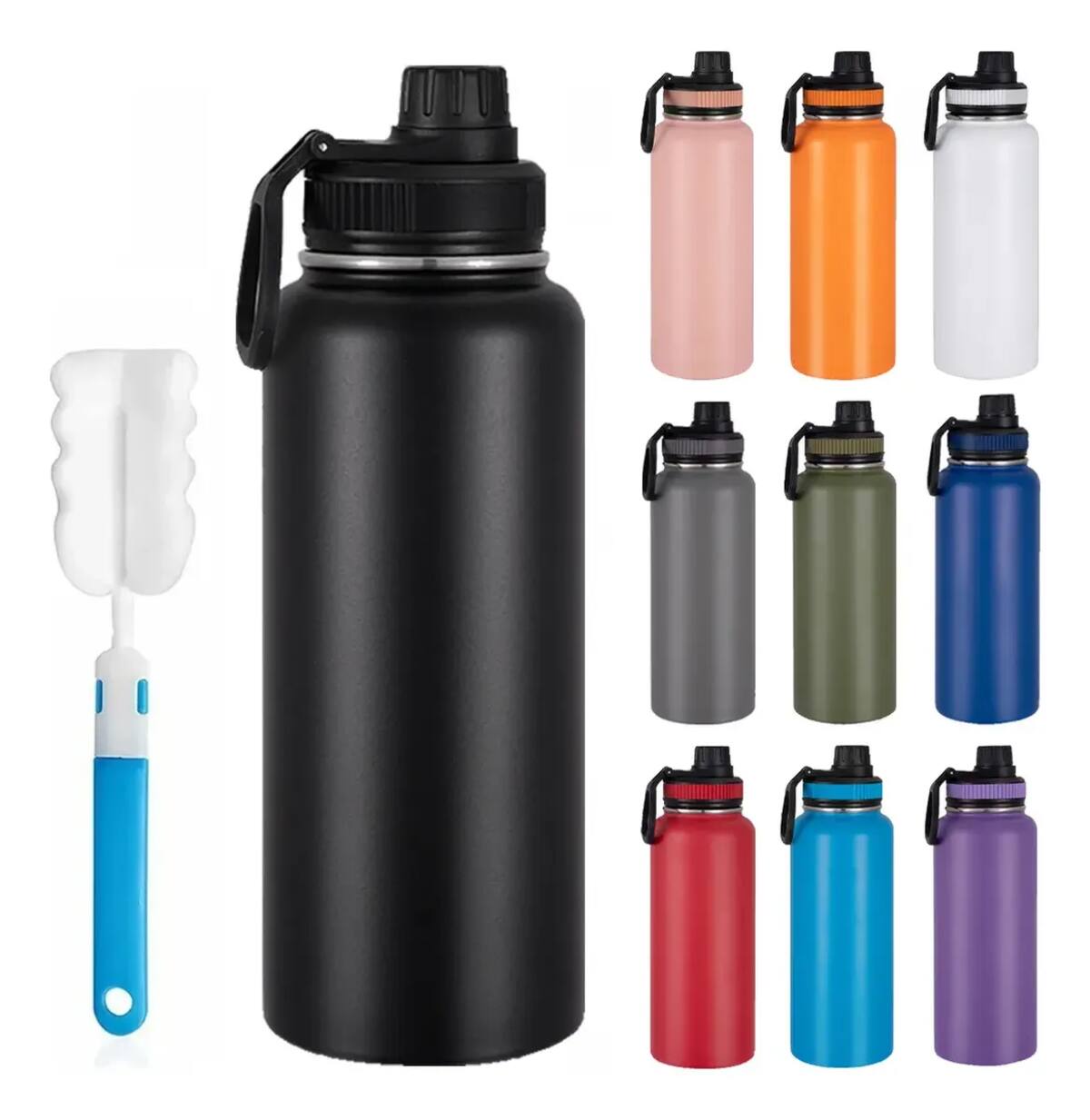 Botella térmico de acero inoxidable con capacidad de 1.2 litros | Mercado Libre