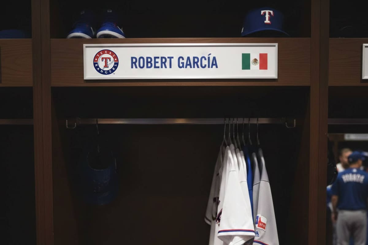 La bandera mexicana en el casillero de Robert García. (Foto: Especial GH)