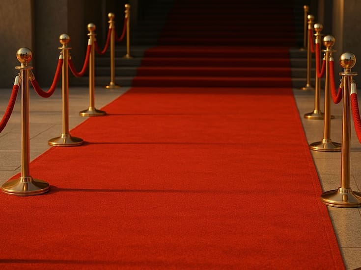 Encontró la alfombra de los Oscars en un contenedor de basura y ahora es el objeto más deseado de su departamento