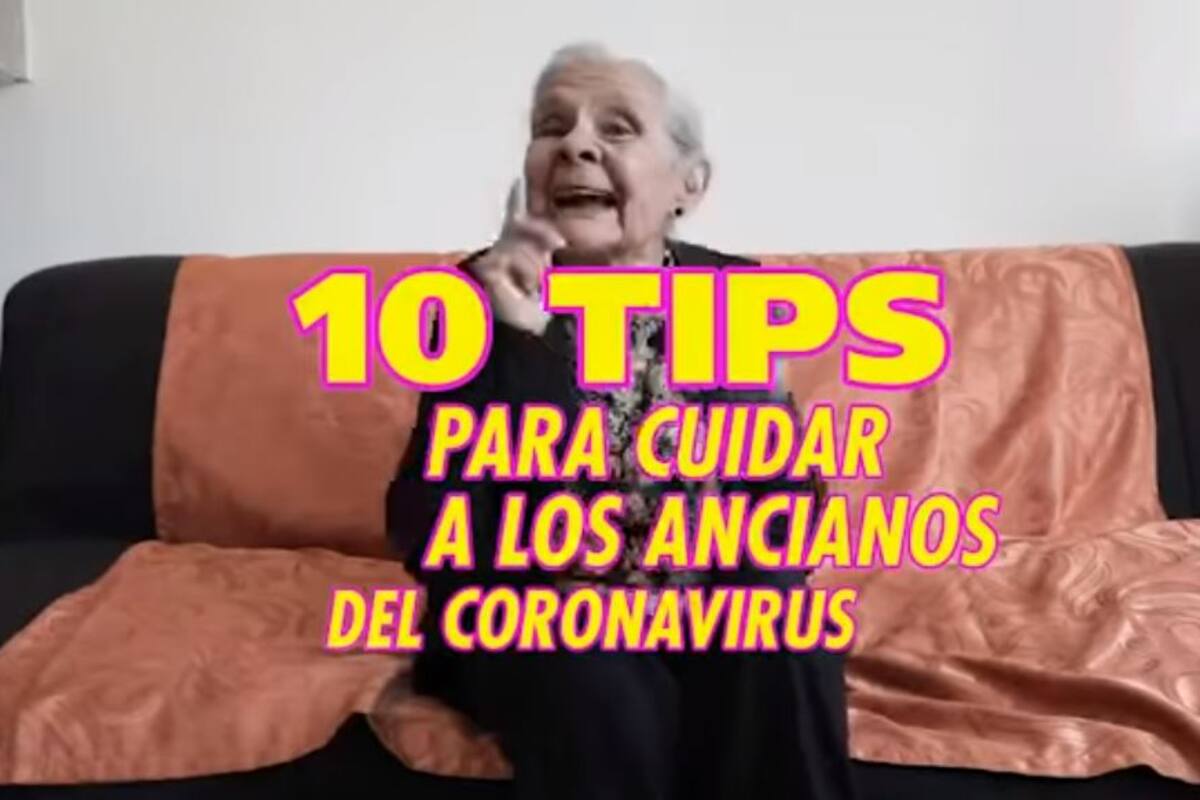 Abuela colombiana causa sensación con tips contra el covid-19