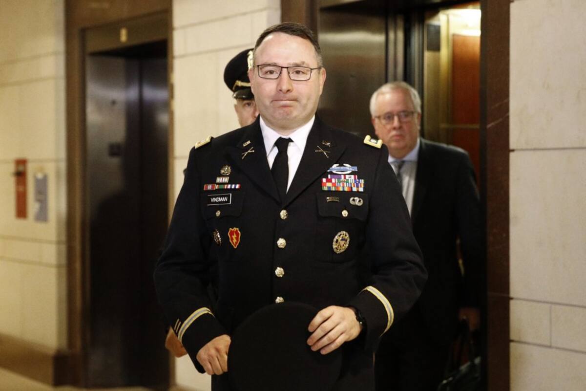 Coronel Alexander Vindman: Lo que yo escuché fue inapropiado; sobre llamada de Trump a presidente de Ucrania