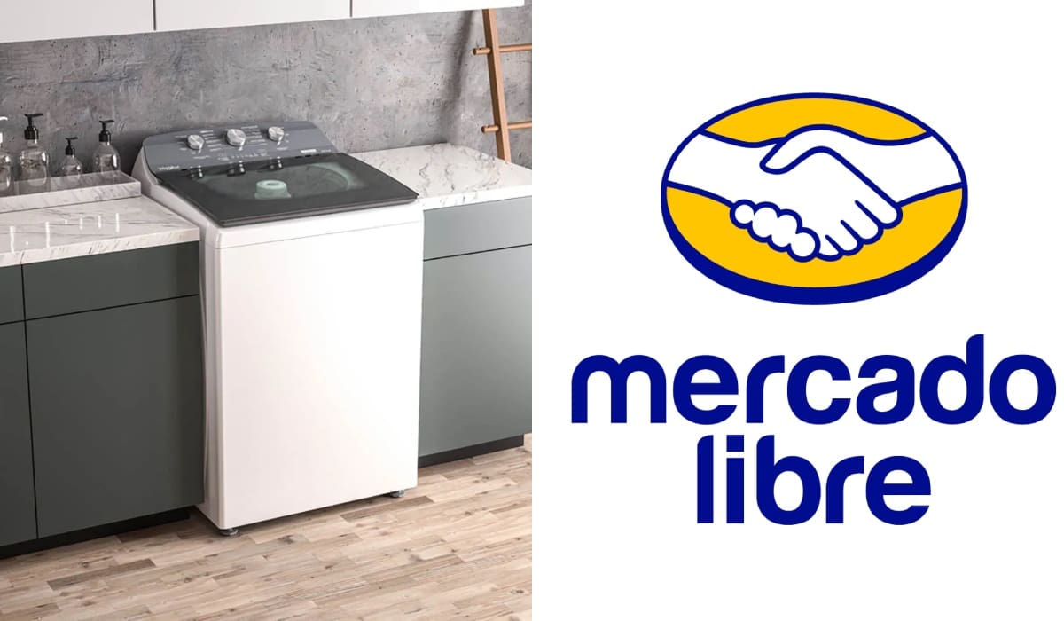 Ofertas en Mercado Libre: lavadora Whirlpool de 22 kilos con 44% de descuento