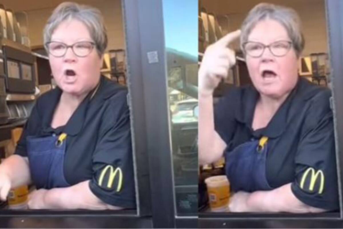 VIDEO: Empleada de restaurante de comida rápida corre a un cliente mal educado y usuarios la aplauden