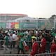 Hombre de la tercera edad sufre convulsiones en la Puerta 1 del Estadio Azteca previo a la inauguración del Mundial 2026 y la SSC lo reporta estable