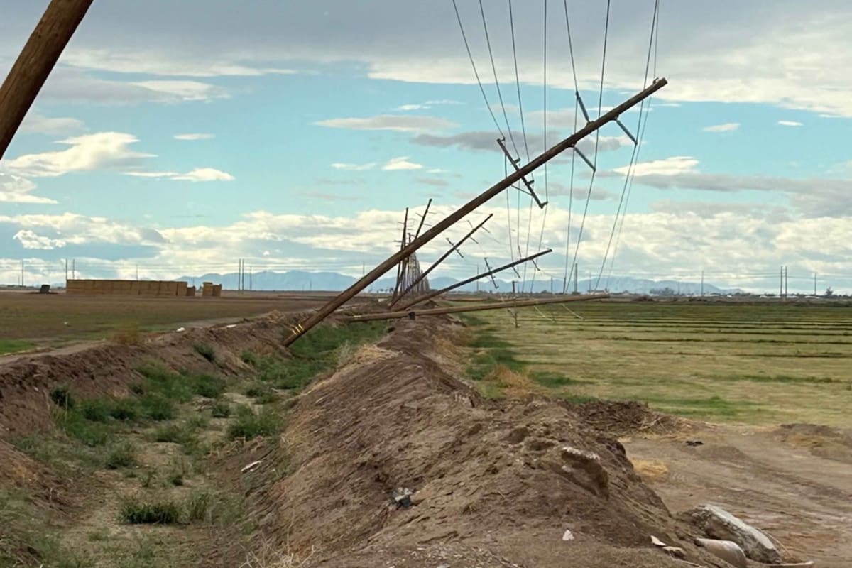 Tormenta Rachel daña canal e infraestructura eléctrica en el Valle Imperial; declaran emergencia
