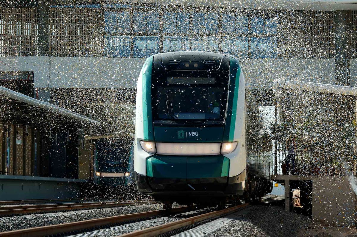 Tren Maya, tramo Campeche-Cancún en la estación San Francisco Campeche. | Foto: Presidencia