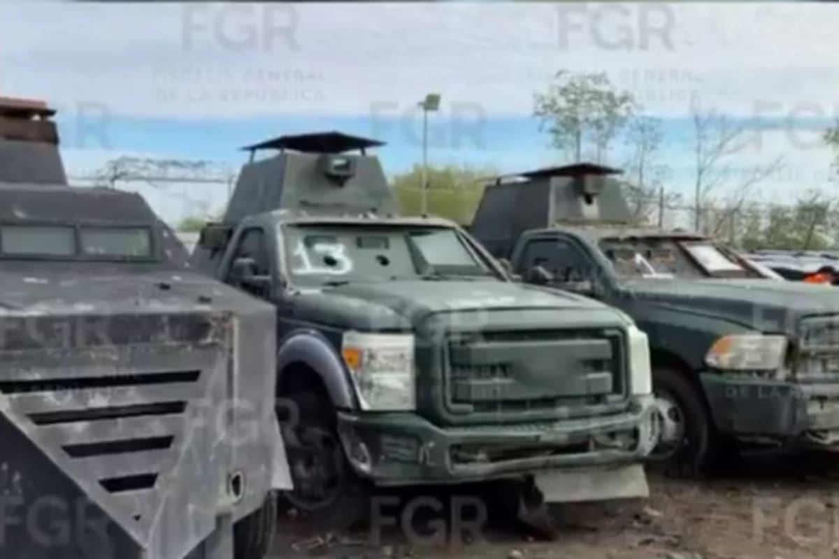 FGR destruye 18 vehículos blindados tipo “monstruo” en Tamaulipas para impedir que cárteles como el Cártel del Golfo y el Cártel del Noreste recuperen capacidad de ataque y movilidad