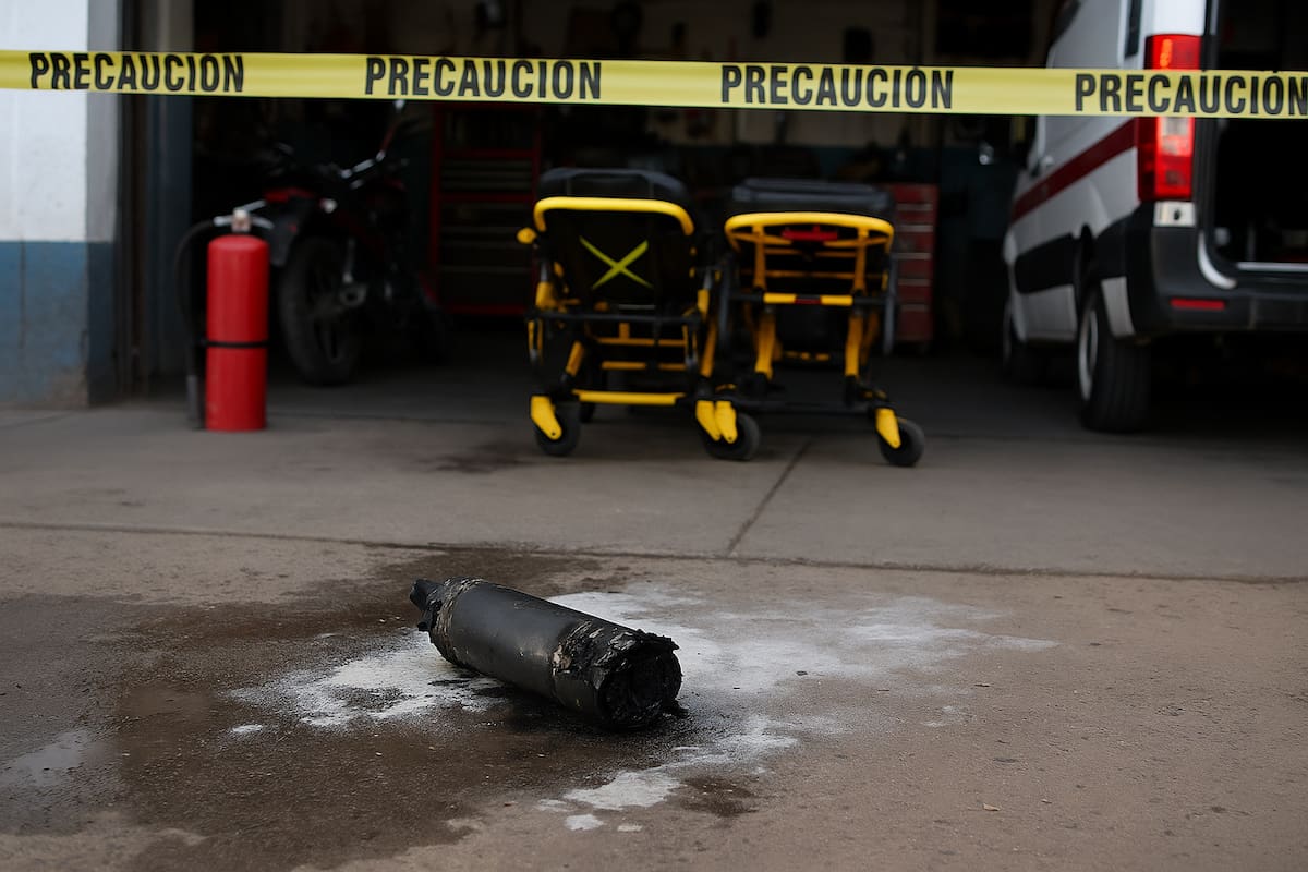 Explosión de batería de litio deja un trabajador herido en taller de Mazatlán