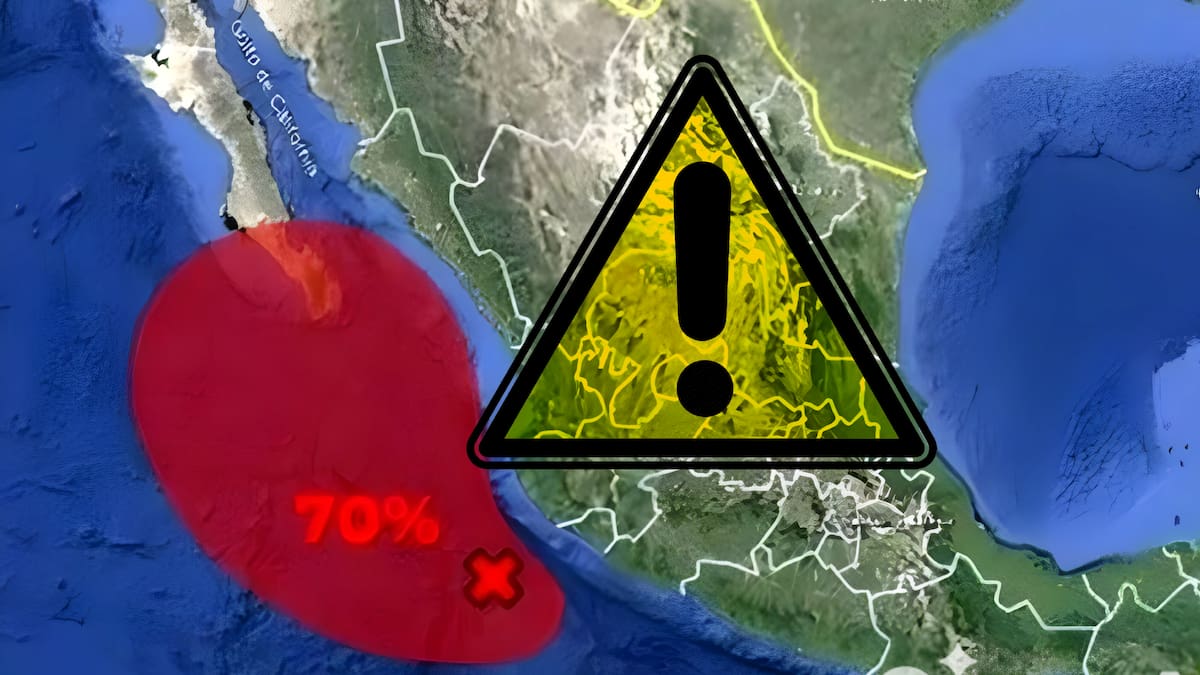 Desde el Océano Pacífico se prevé la posible formación de un ciclón que podría afectar varios estados de México con fuertes lluvias. | Especial
