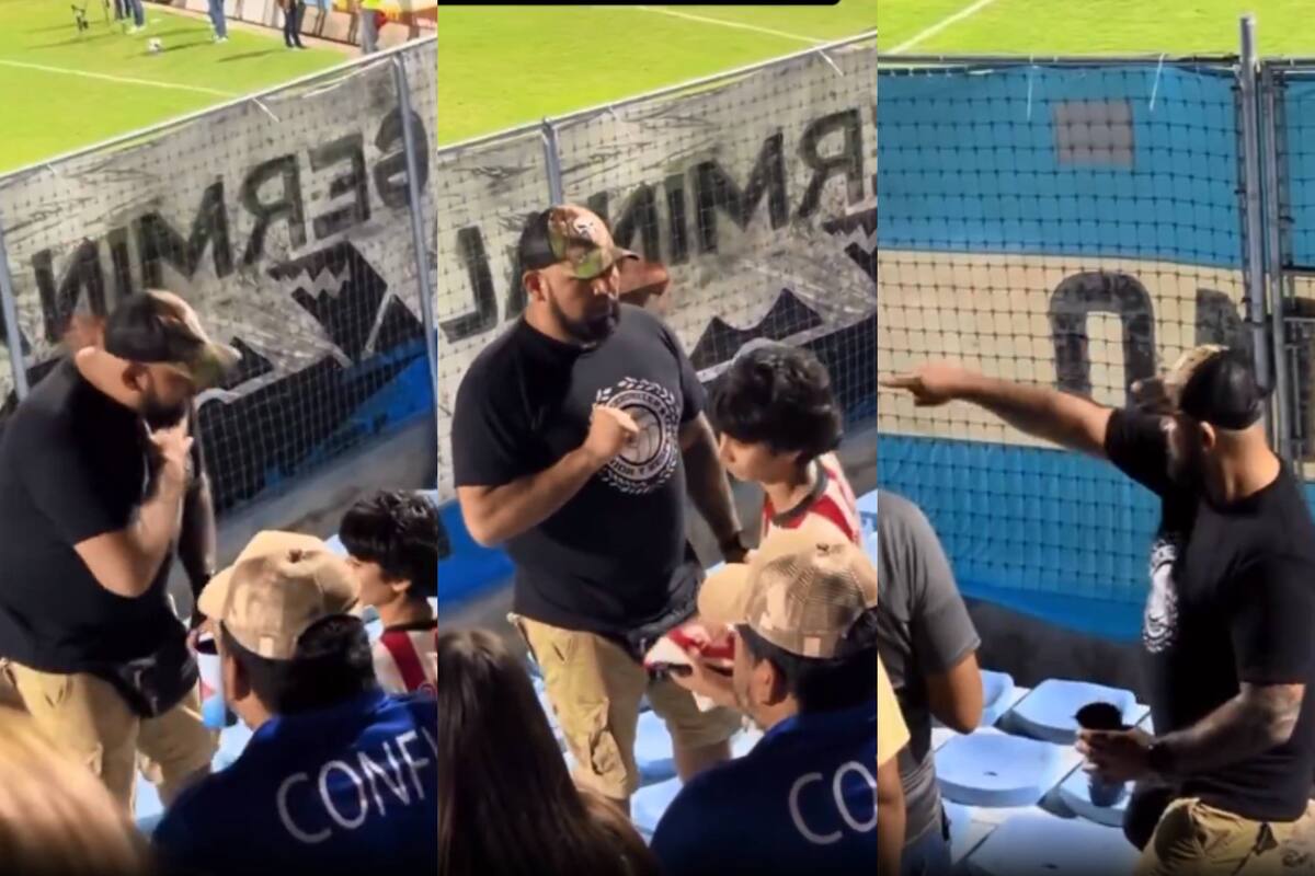 VIDEO: Un niño aficionado de Chivas fue amenazado por fanático del Tampico Madero; lo obligó a cambiarse de lugar