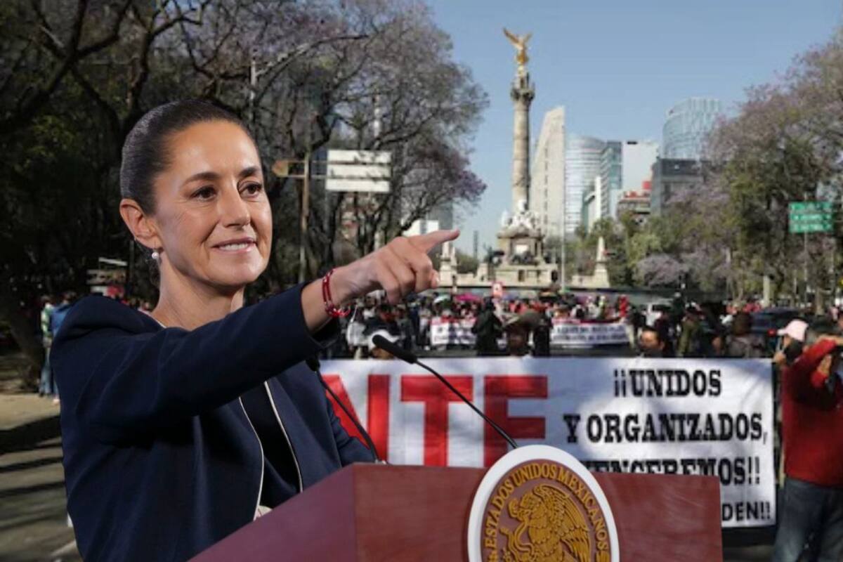 La CNTE marcha en la Ciudad de México contra la reforma al ISSSTE; piden hablar con Sheinbaum