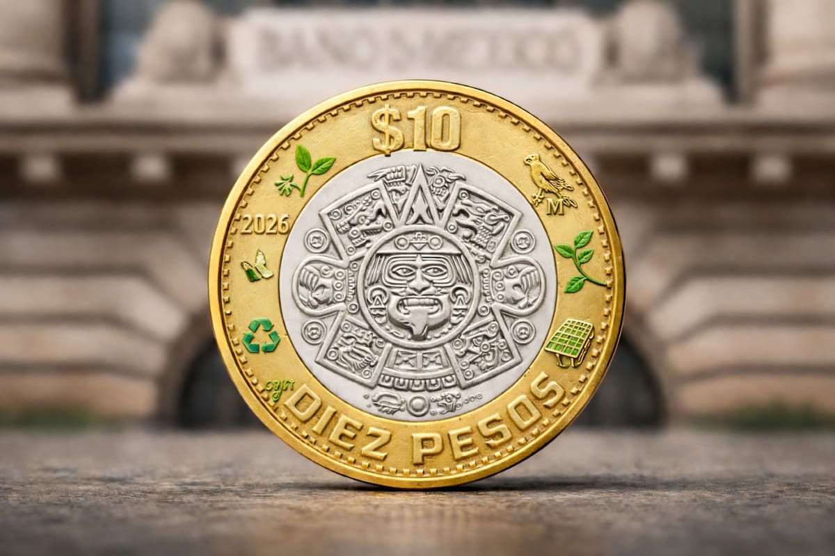 Es oficial: este 2026 México tendrá en circulación nueva moneda de 10 pesos, esta será amigable con el medio ambiente y reducida en costos de producción