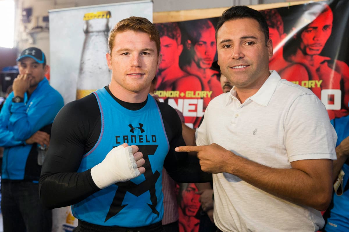 "Canelo" y Óscar de la Hoya trabajaron juntos por una década. / Foto: Archivo GH.