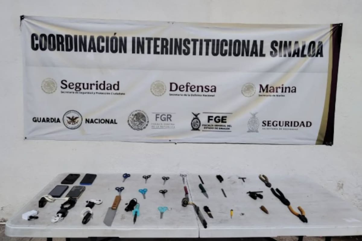 Operativo en penal de Aguaruto destapa celulares y 24 armas hechizas: hallazgo inquietante en Culiacán