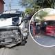 Choque entre patrulla de la Policía Estatal y una camioneta en la colonia San Benito moviliza a cuerpos de emergencia; autoridades señalan que uno de los conductores ignoró el semáforo