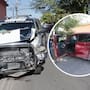 Choque entre patrulla de la Policía Estatal y una camioneta en la colonia San Benito moviliza a cuerpos de emergencia; autoridades señalan que uno de los conductores ignoró el semáforo